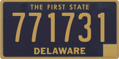 DE license plate 771731