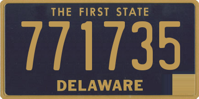 DE license plate 771735