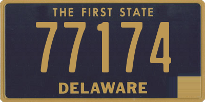 DE license plate 77174