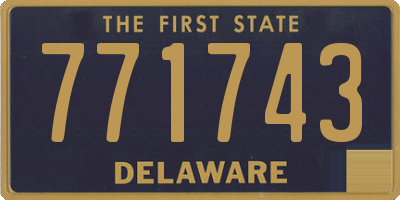DE license plate 771743