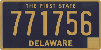 DE license plate 771756