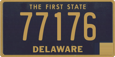 DE license plate 77176