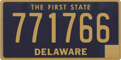 DE license plate 771766