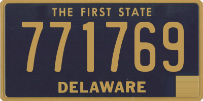 DE license plate 771769