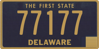 DE license plate 77177