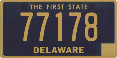 DE license plate 77178