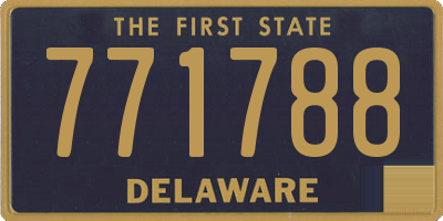DE license plate 771788