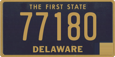 DE license plate 77180