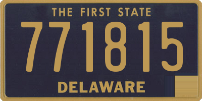DE license plate 771815