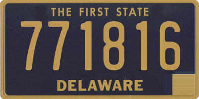 DE license plate 771816