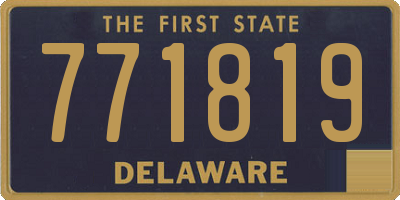 DE license plate 771819