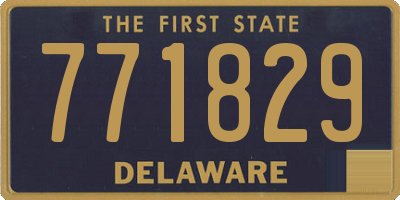 DE license plate 771829