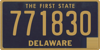 DE license plate 771830