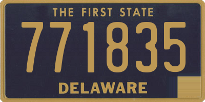 DE license plate 771835