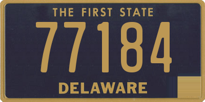 DE license plate 77184