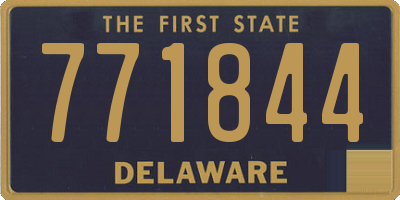 DE license plate 771844