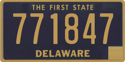 DE license plate 771847