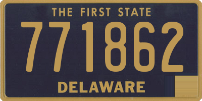 DE license plate 771862