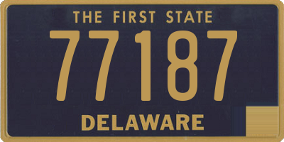 DE license plate 77187