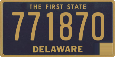 DE license plate 771870