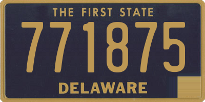 DE license plate 771875
