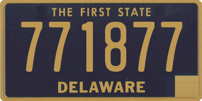 DE license plate 771877