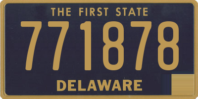 DE license plate 771878