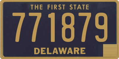 DE license plate 771879