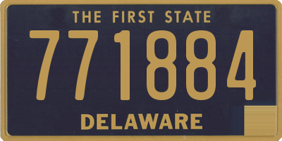 DE license plate 771884