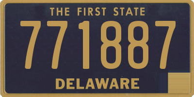 DE license plate 771887