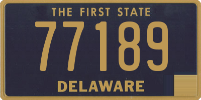 DE license plate 77189