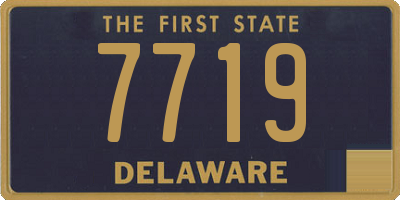 DE license plate 7719