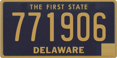DE license plate 771906
