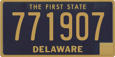 DE license plate 771907