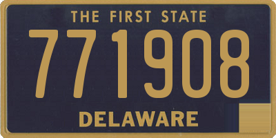DE license plate 771908