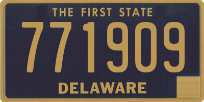 DE license plate 771909