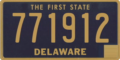 DE license plate 771912