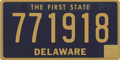 DE license plate 771918