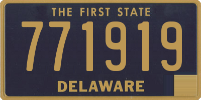 DE license plate 771919
