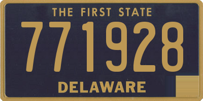 DE license plate 771928
