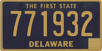 DE license plate 771932