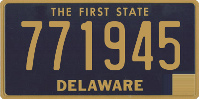 DE license plate 771945