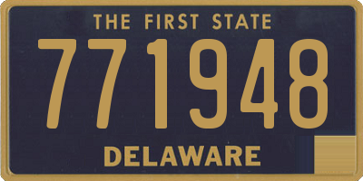 DE license plate 771948