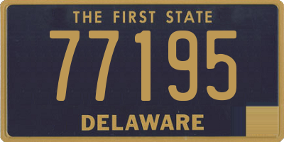 DE license plate 77195