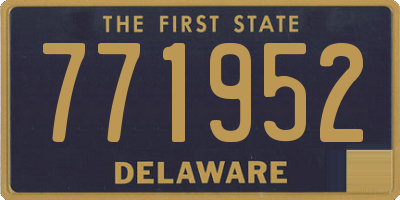 DE license plate 771952