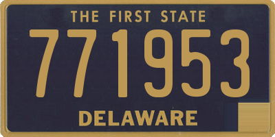 DE license plate 771953