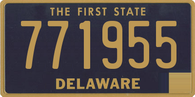 DE license plate 771955