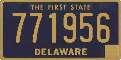 DE license plate 771956