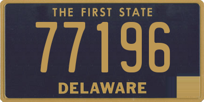 DE license plate 77196