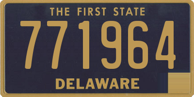 DE license plate 771964